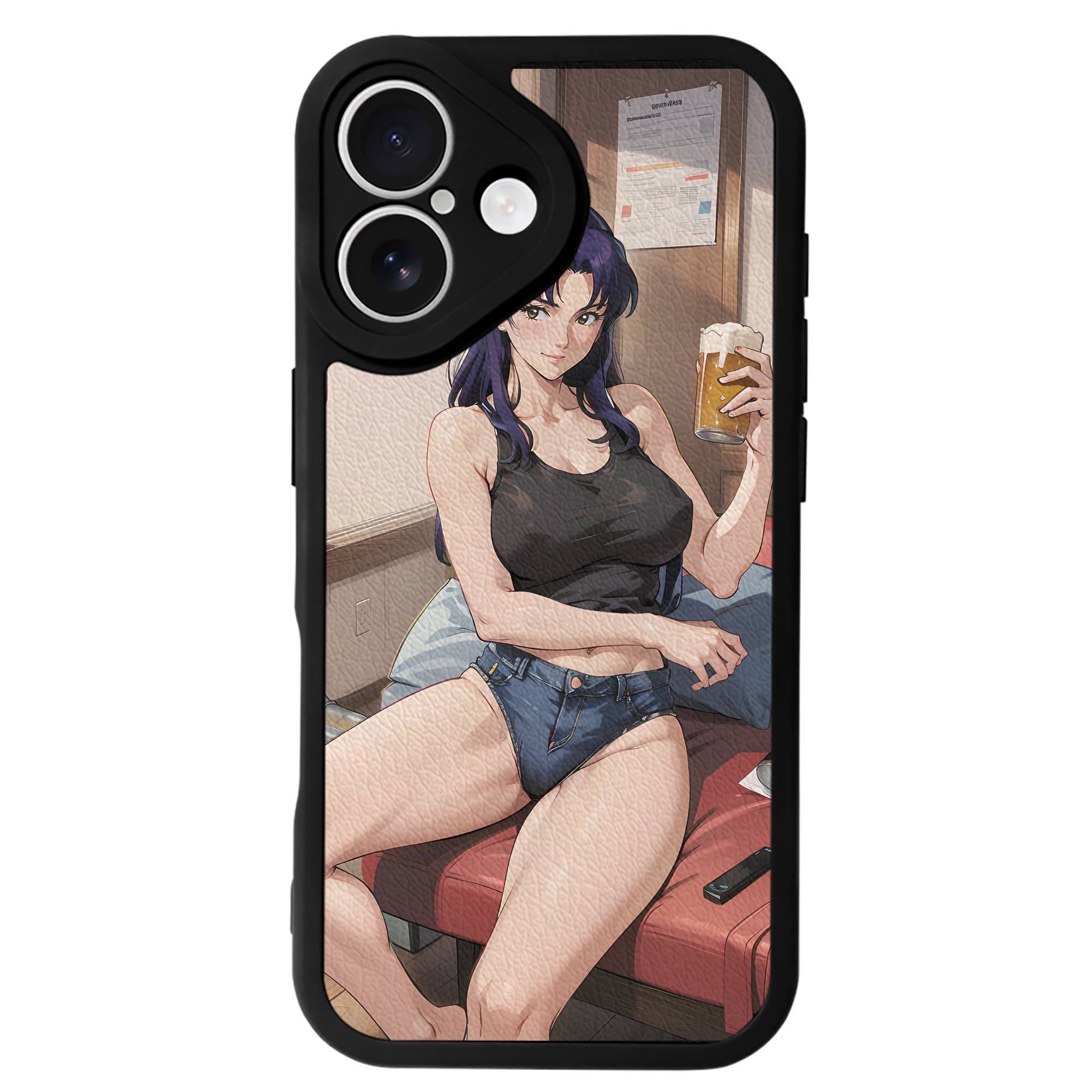 （画像用） EVA 新世紀エヴァンゲリオン 【iPhone 16シリーズ対応】シリコンスマホケース（レザー調） 材質：シリコン